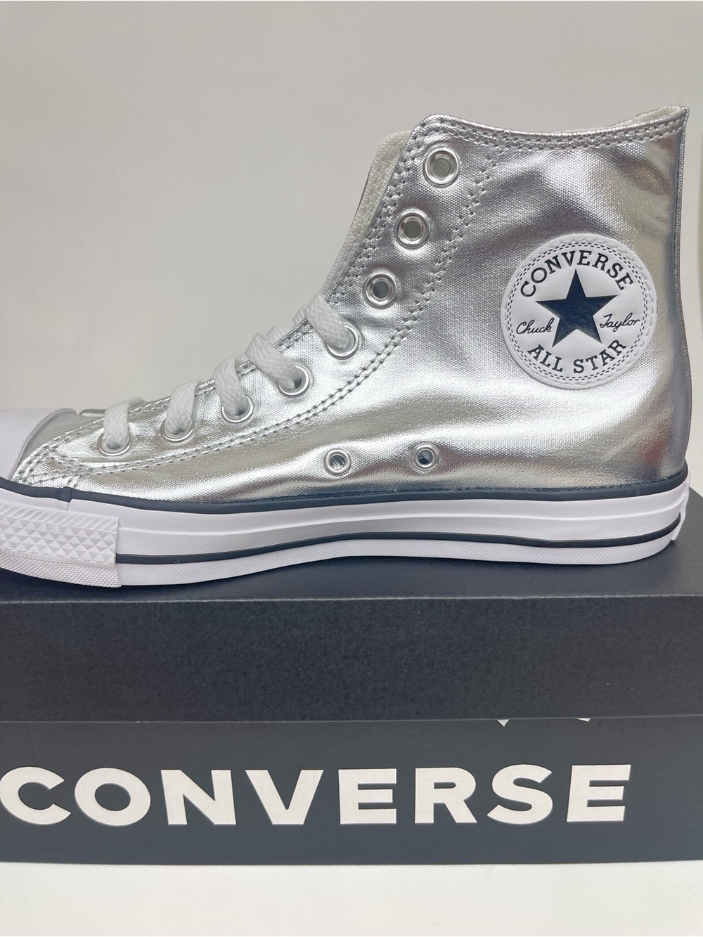 Converse Chuck Taylor All Star Hi Metallic Granite 8.5 Women 6.5 men NIB
